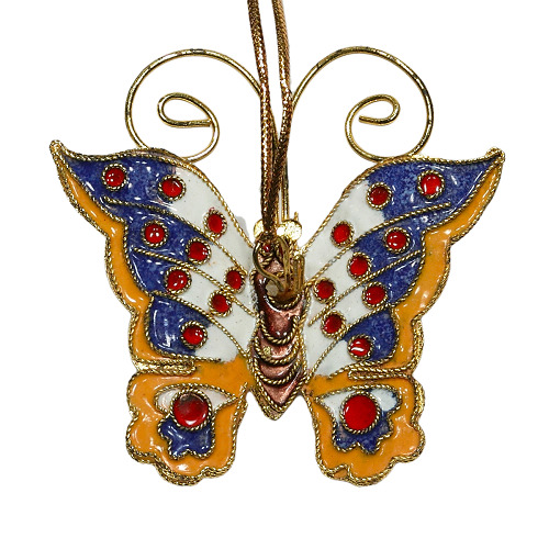 Schmetterling, Deko, Cloisonne Emaille, 0392 - zum Schließen ins Bild klicken